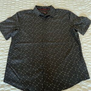 Luxe Black Geometric Pattern Shirt